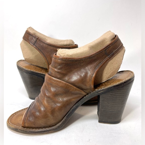 FIORENTINI + BAKER Women’s Open Toe Block Heel Mules Size EU 40 (10 USA) - Picture 6 of 15